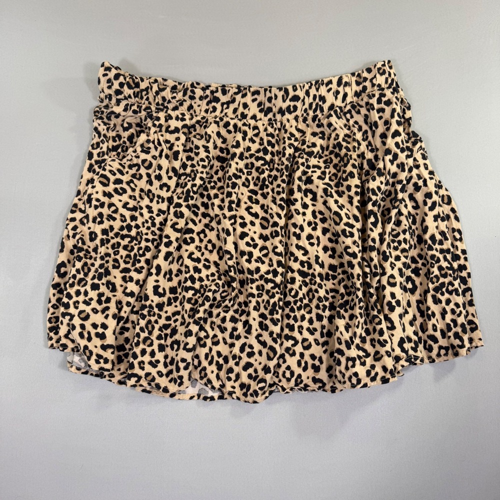 Torrid Animal Print Skirt Womens 3 Leopard Mob Wife Indie Sleaze Going Out 90s